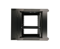 ExtraLink Wisząca 19" 9U 600x600mm dwusekcyjna (czarna) - 489357 - zdjęcie 3